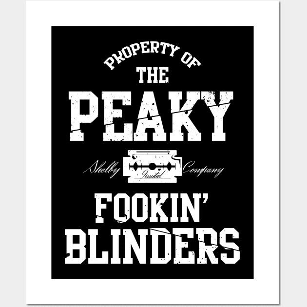 PROPERTY OF THE PEAKY F BLINDERS Wall Art by criss leontis